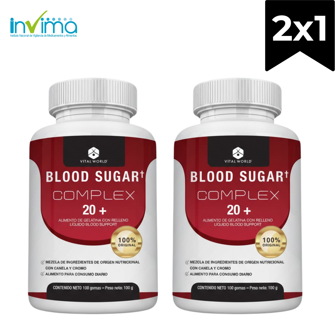 Vista 3 de X2 Vital World BLOOD SUGAR COMPLEX Combo